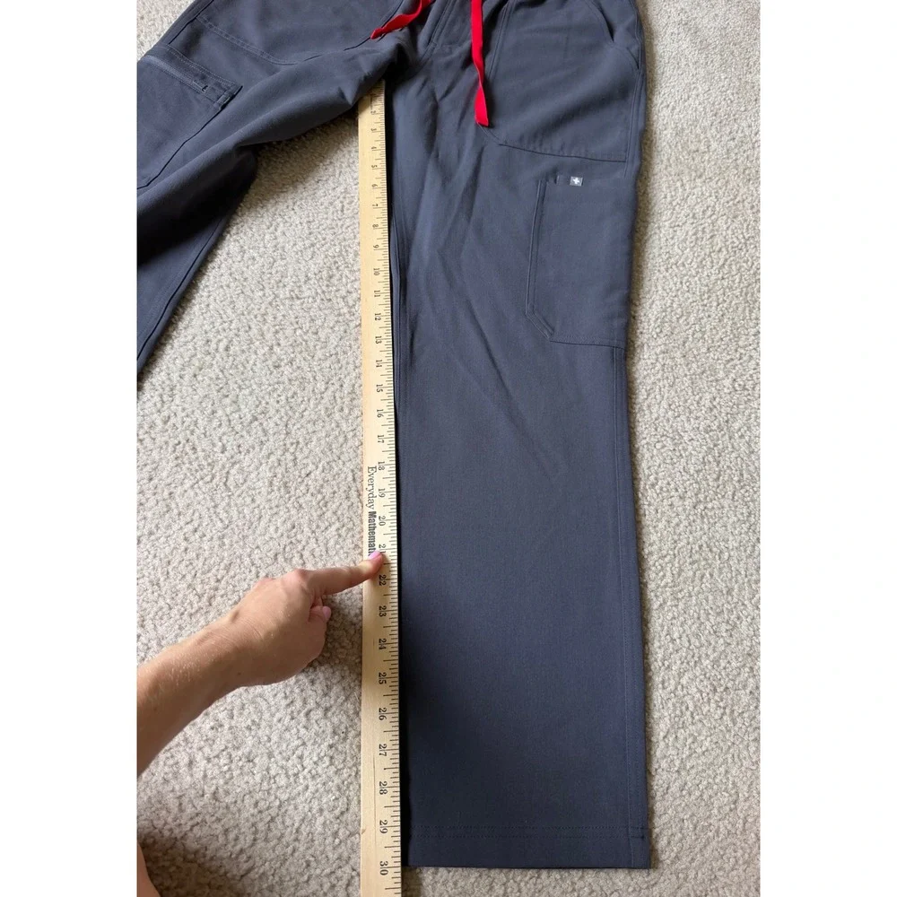 Figs Men's Scrub Pants NEW Cairo Zip Fly Gray Medium